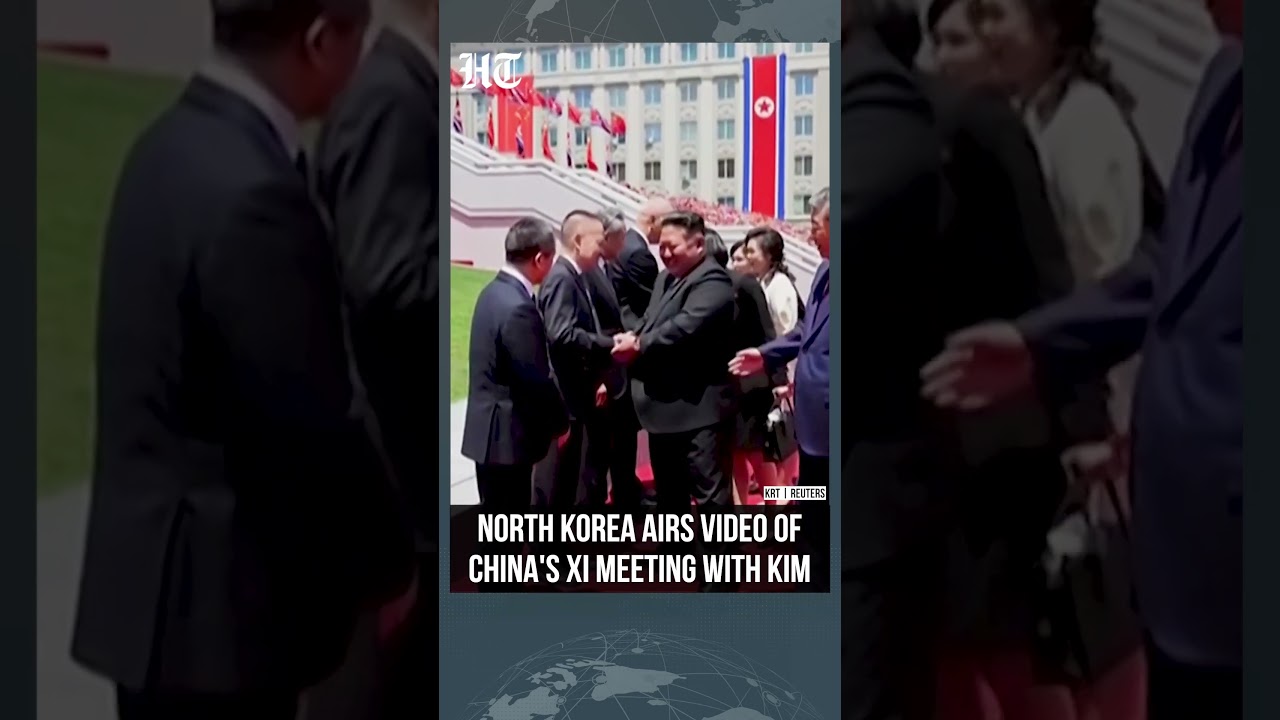 North Korea Airs Xi-Kim Meeting Video Amid Close China Ties | #shorts