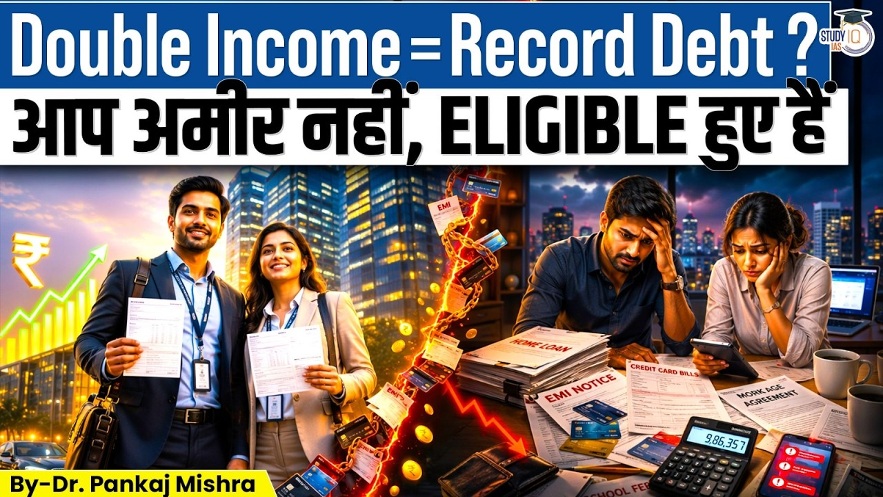 Double Income, Record Debt: Middle Class का कड़वा सच! | Dr Pankaj Mishra | StudyIQ