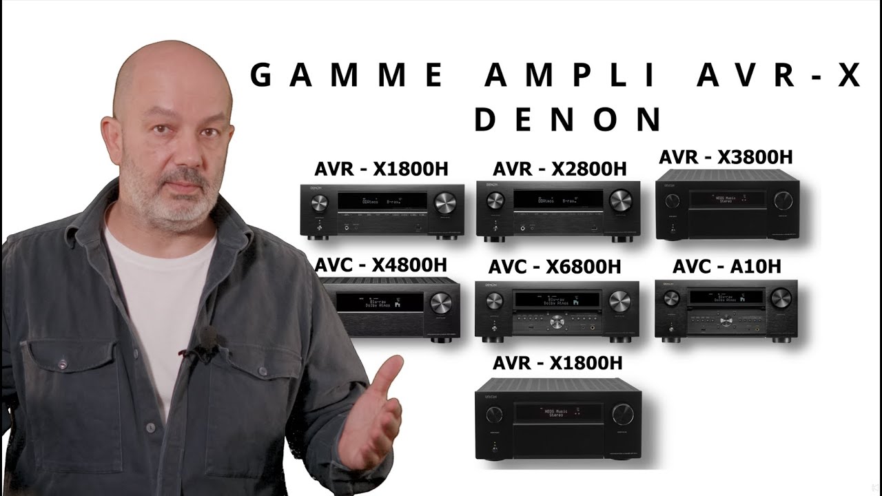 Présentation de la Gamme AVR-X DENON : X1800H,  X2800H,  X3800H,  X4800H,  X6800H, A10H, 1AH.