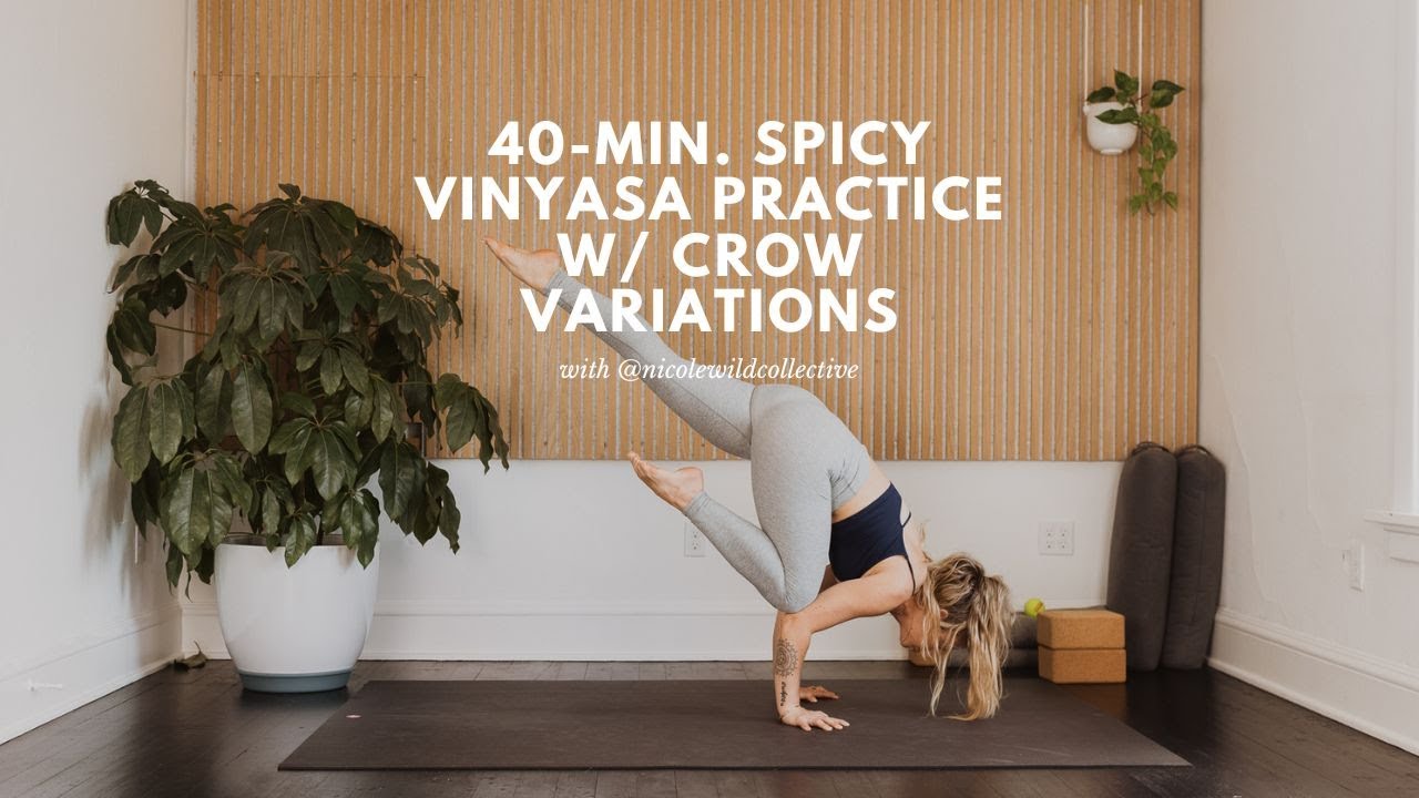 40-min. Int. Spicy Vinyasa Yoga Class w/ Crow Pose Options with Nicole Wild