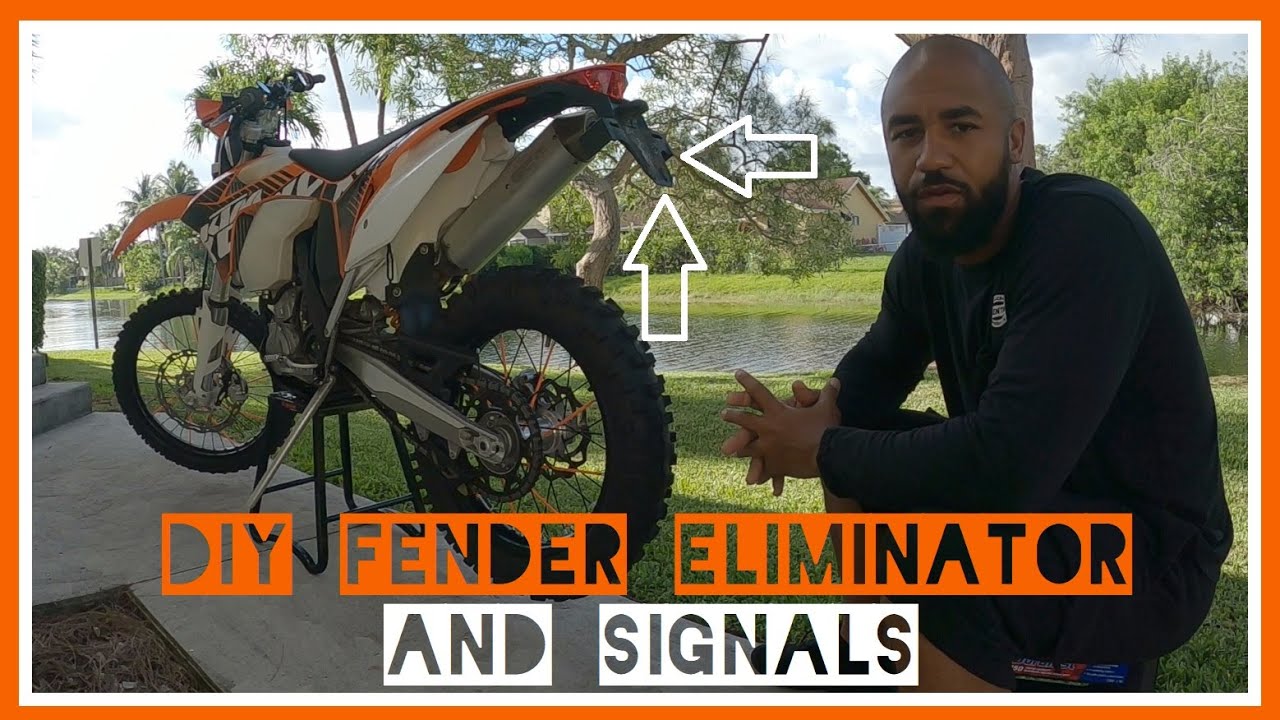 KTM 500 EXC -DIY Rear Signals and Fender Eliminator