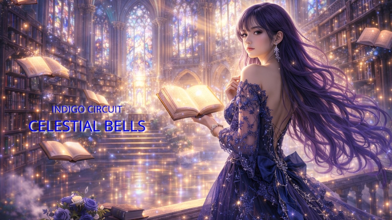 CELESTIAL BELLS | Celestial Library Cathedral | Luminous Sleep Ambient | INDIGO CIRCUIT