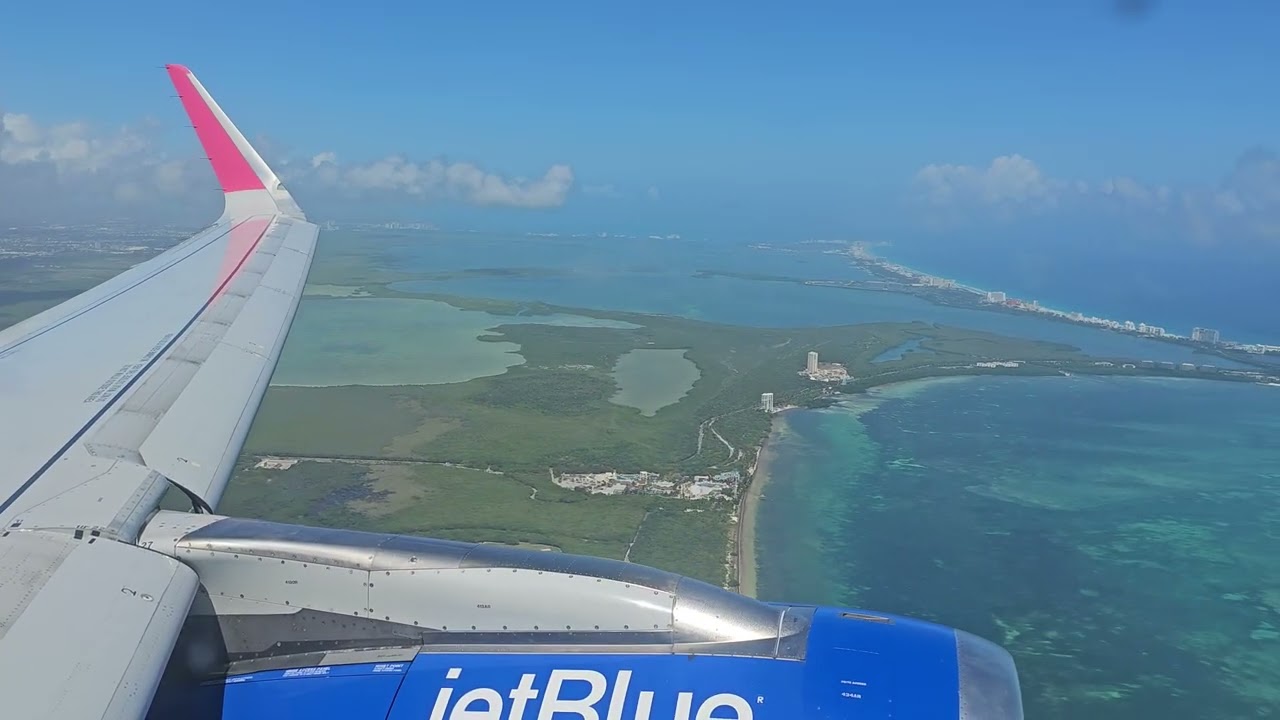 Beautiful Roaring Takeoff Out of Cancun | Airbus A321-231 with JetBlue (4K)