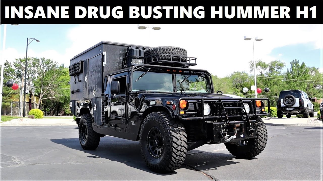1 Of 3 Militarized Hummer H1 DEA Edition: This $125,000 Hummer H1 Has A Crazy Backstory!