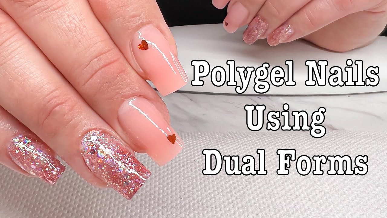 How To Apply Polygel With Dual Forms | Aokitec Polygel Kit | Valentines Nails