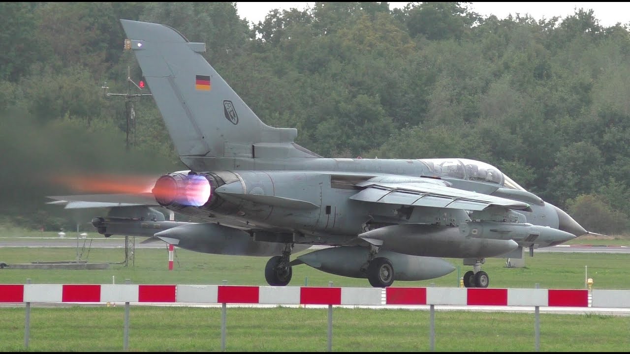 Italian and German AF Tornado Afterburner Take Offs - Volkel 17 September 2025 