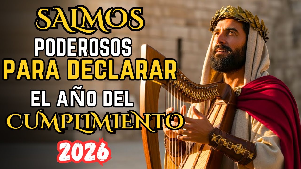 SALMOS DE DAVID: Activa Tu Año del Cumplimiento 2026 🕎 Adoración Hebrea Profunda #salmos