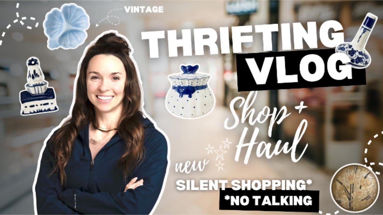 Calm Thrift Shopping Vlog ✨ | Music Included, 6 Stores + Haul