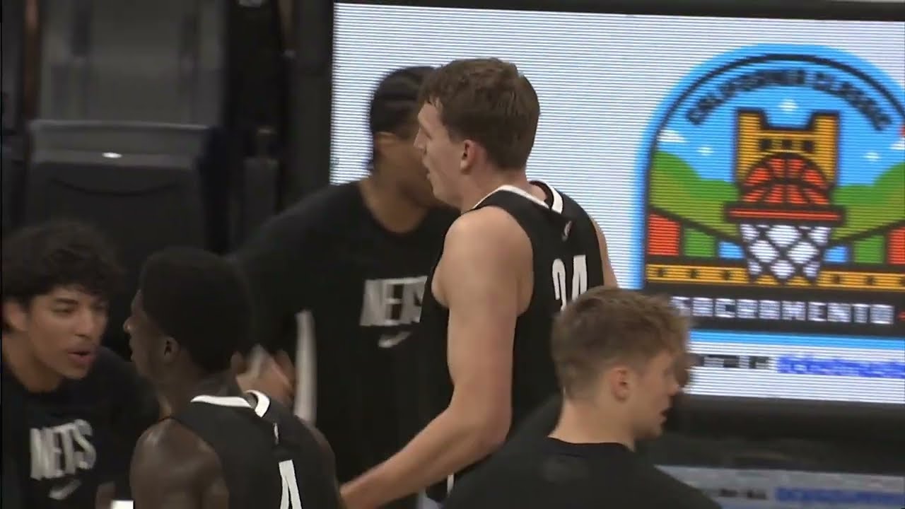 Tyler Bilodeau with the hook shot and the 3-pointer in his California Classic debut