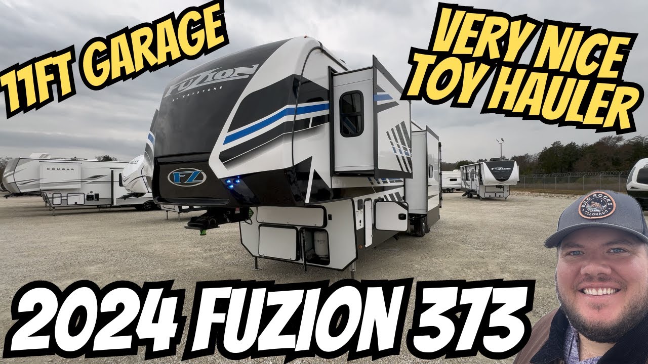 2024 Keystone Fuzion 373 | Toy Hauler 5th Wheel with 11ft Garage!