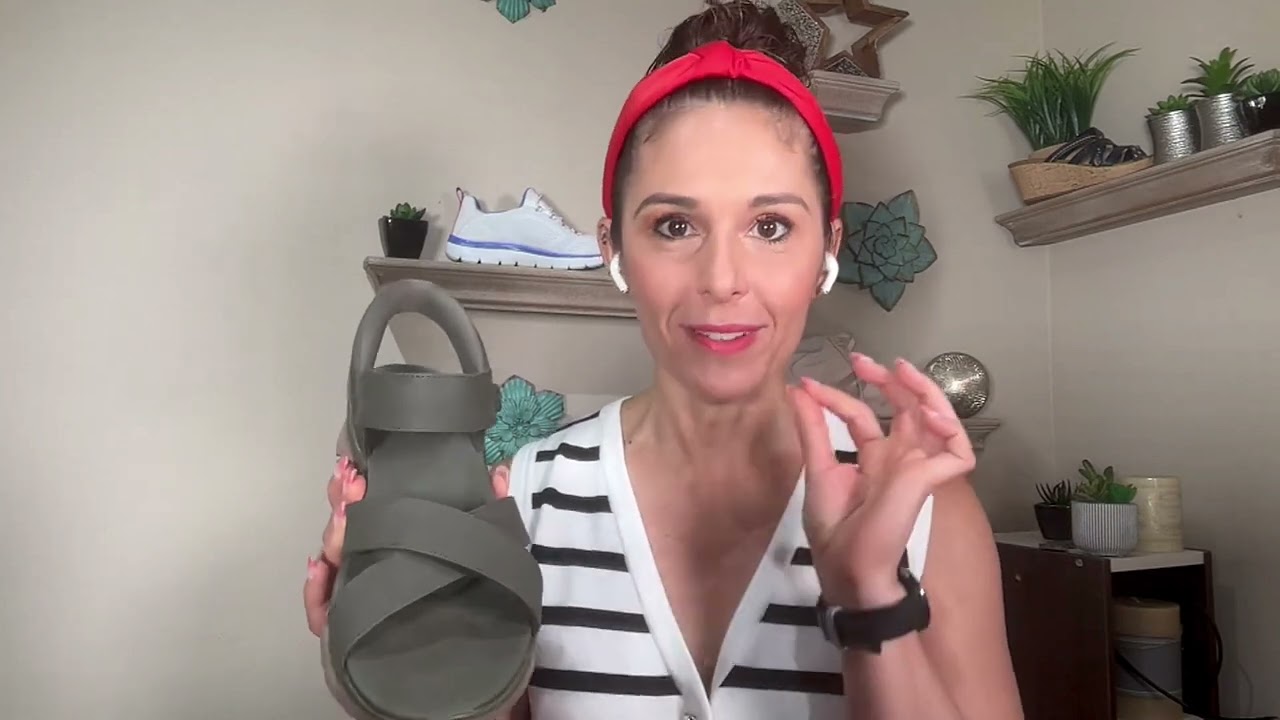 Skechers Slip-ins Easy Going Crossband Sandals on QVC