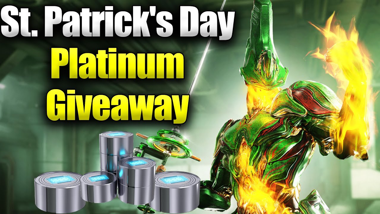Warframe Pot Of Platinum Giveaway! St. Patrick's Day 2025