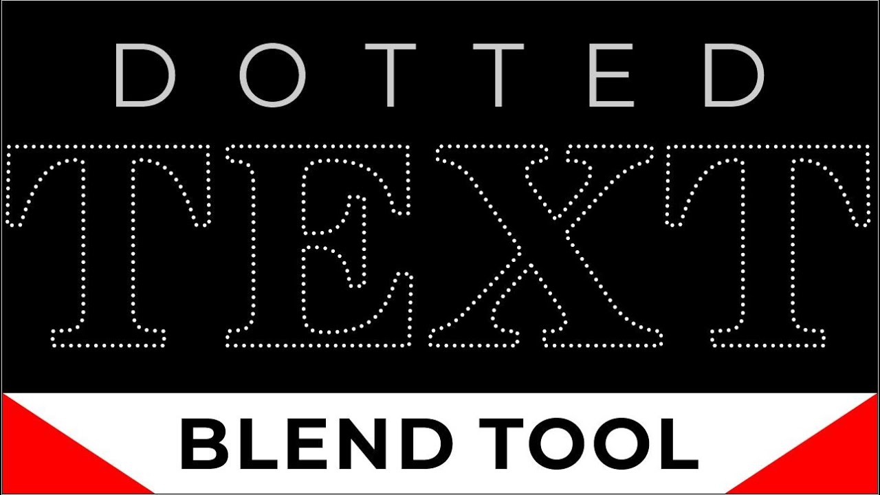 Dotted Text Effect using Blend Tool | CorelDraw 2023 Tutorial