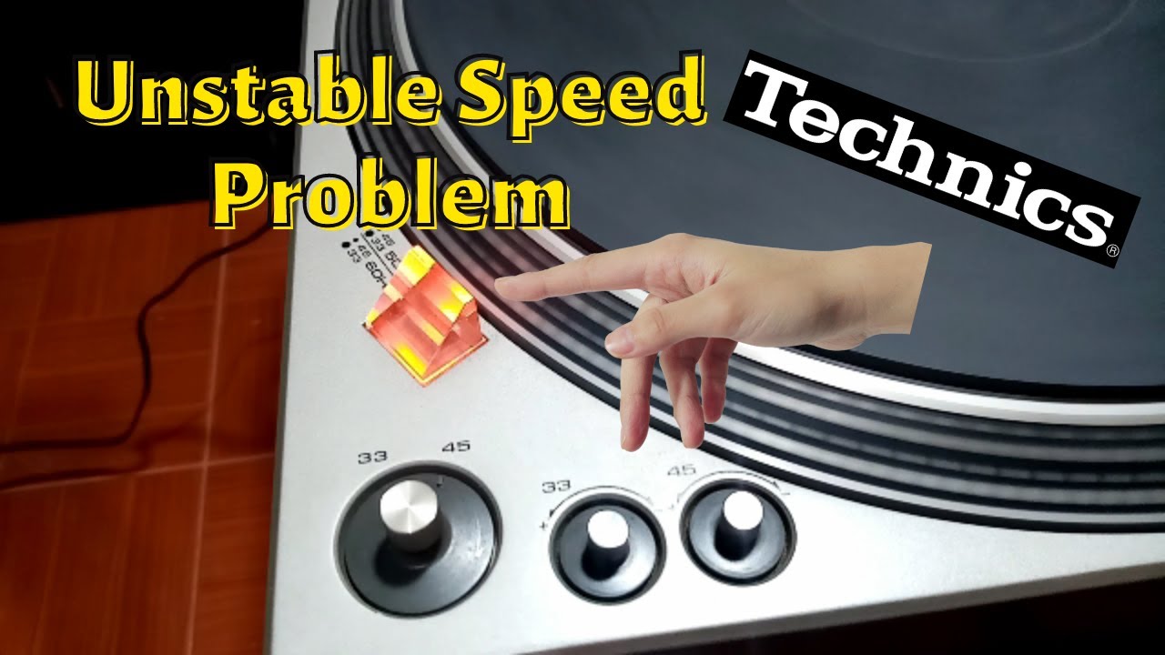 How to fix turntable unstable speed || TECHNICS SL-1300