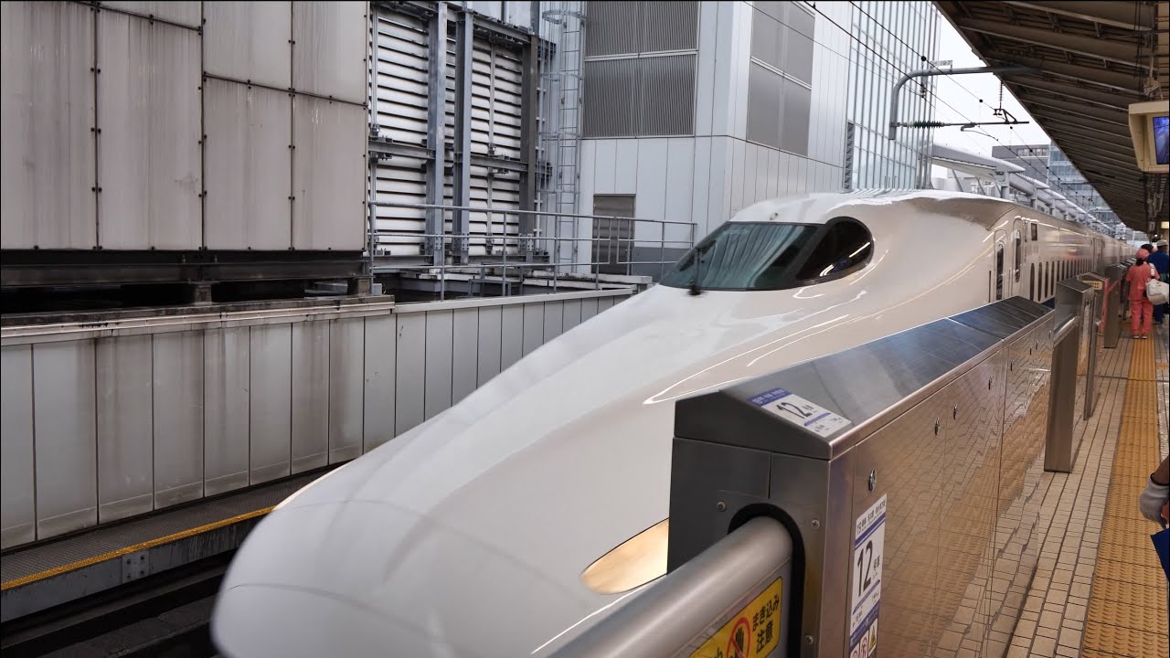 東海道新幹線 のぞみ389号（N700A系運行） 超広角車窓 進行右側 東京～新大阪 【4K60P】
