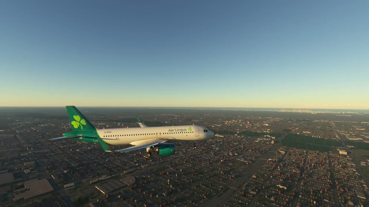 A320 Landing Chicago Midway KMDW AerLingus Airbus MSFS