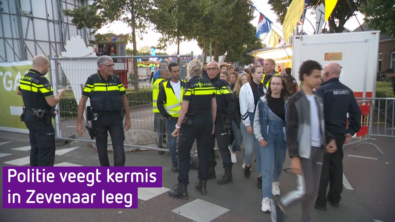 Politie veegt kermis Zevenaar leeg