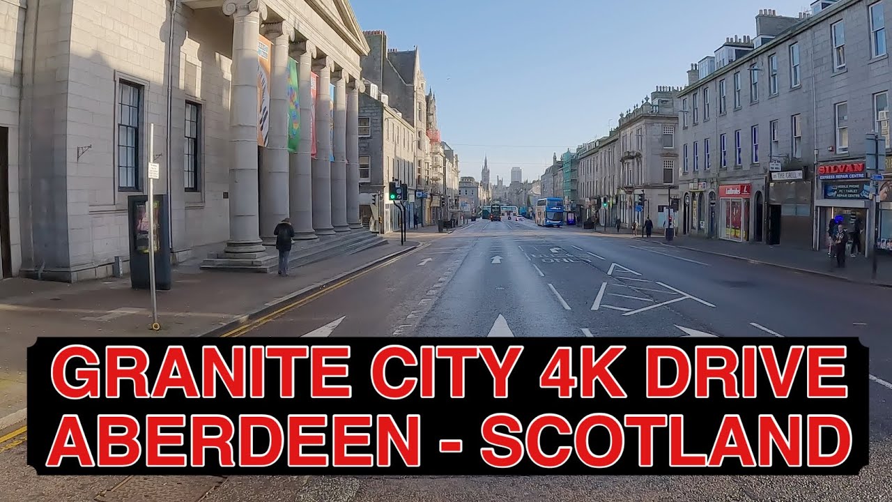 Aberdeen City Centre 4K Drive | Union Street, Holburn Street, King Street and more