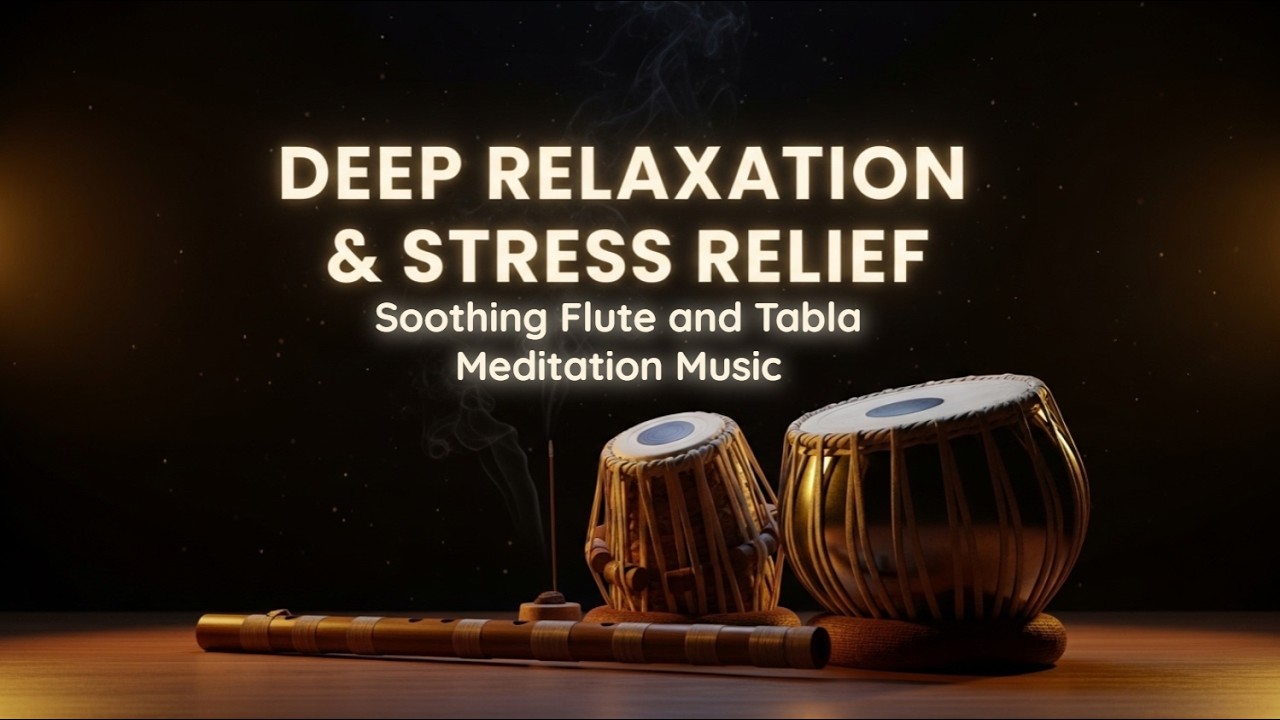 Relaxation & Stress Relief | Soothing Flute and Tabla Meditation Music