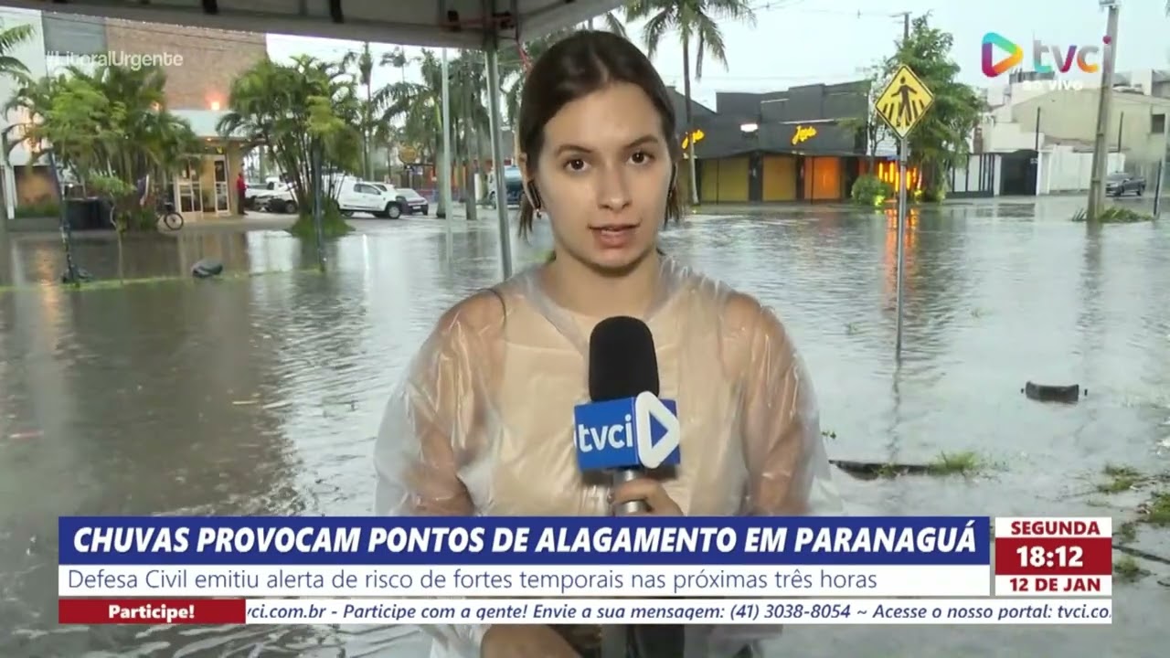 CHUVAS PROVOCAM PONTOS DE ALAGAMENTO EM PARANAGUÁ