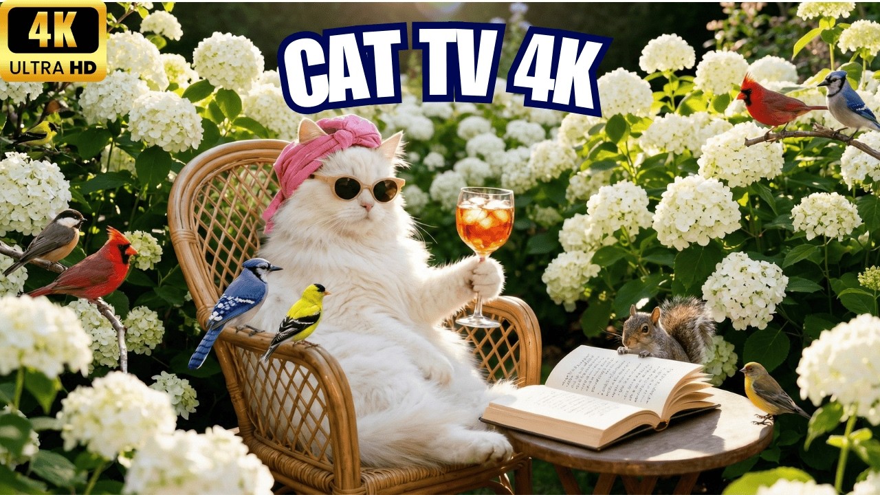 TV for Cats 🐾 A Quiet Garden Adventure with Birds and Natural Sounds