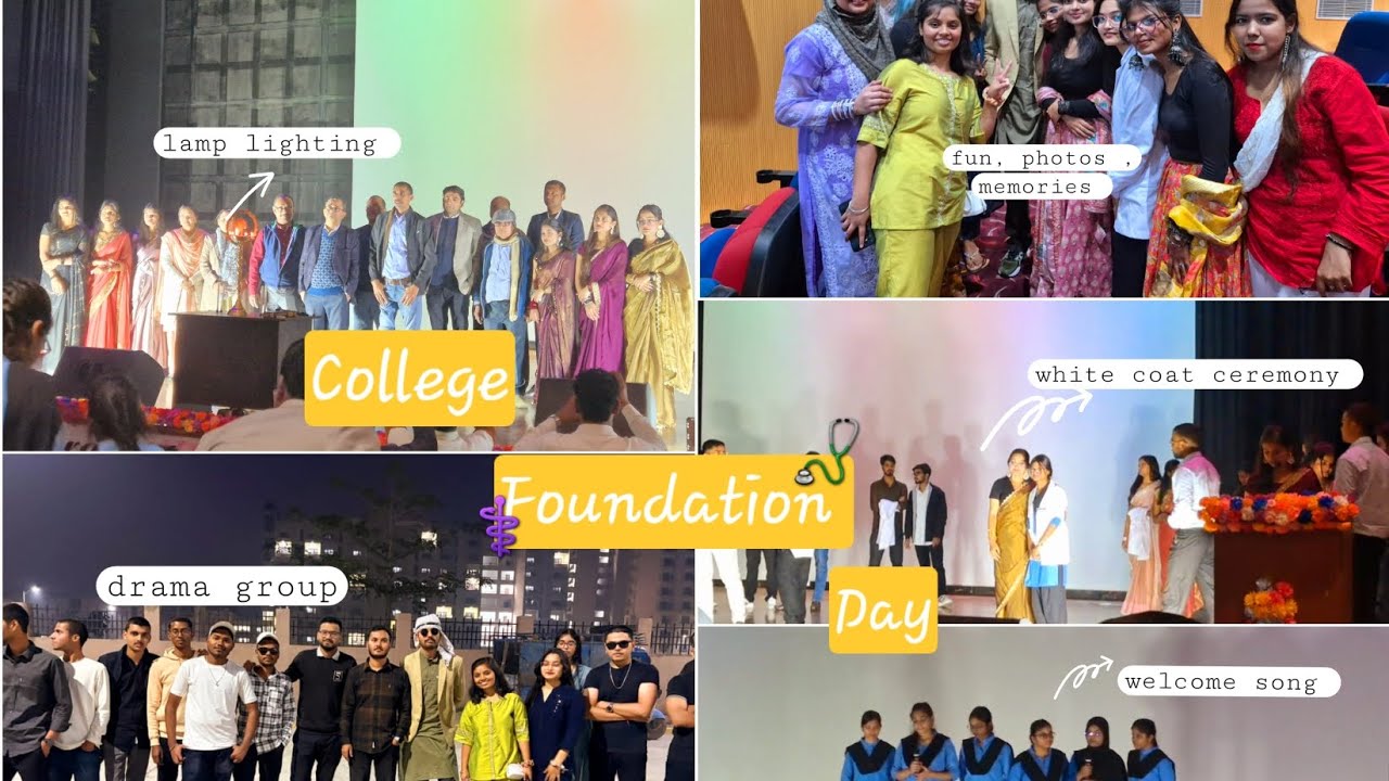 💥COLLEGE FOUNDATION DAY ⚕️🩺| WHITE COAT CEREMONY ✨️🥼| medical college ft.dental edition |aastha||