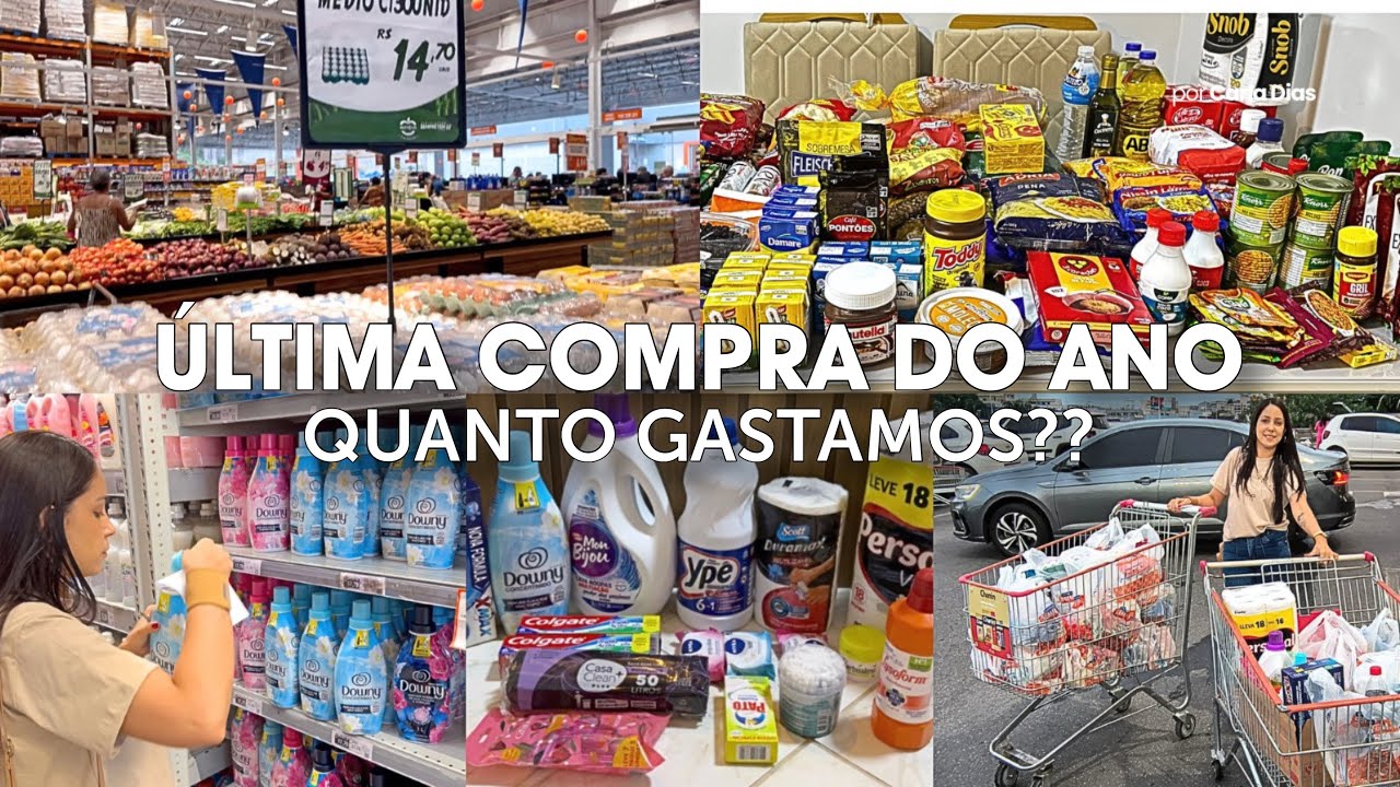 COMPRAS DO MÊS | VLOGANDO NO ATACADÃO| QUANTO GASTAMOS?? ME SURPREENDI| ÚLTIMA COMPRA DO ANO