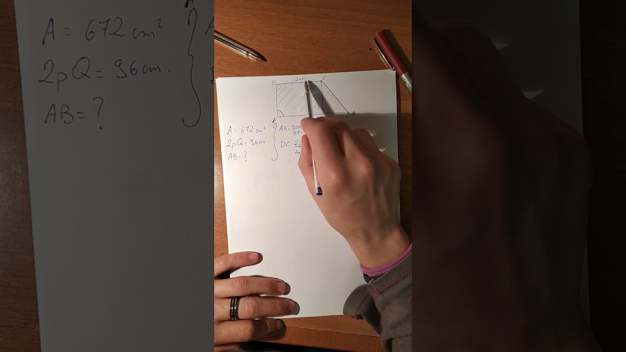 Problemi sul trapezio rettangolo