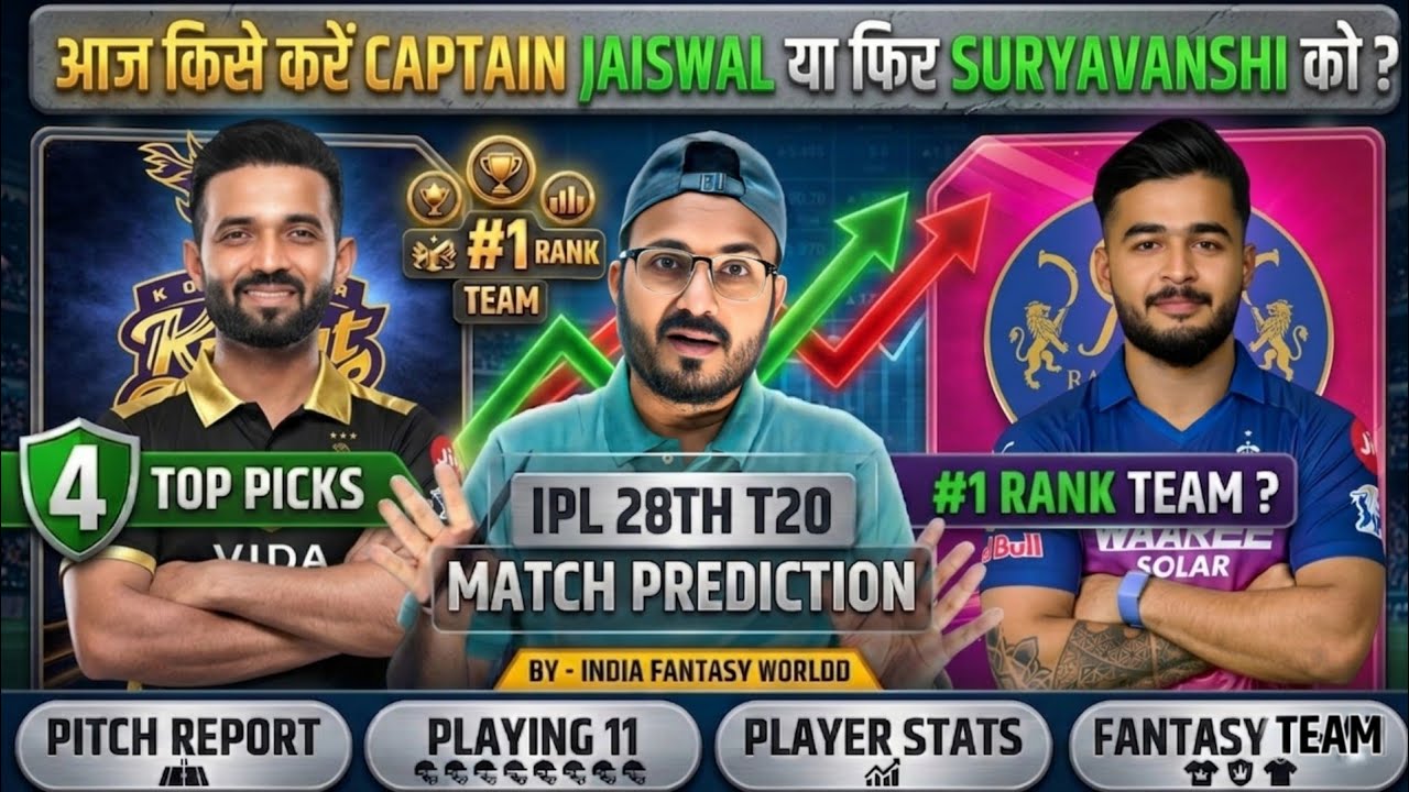 KKR VS RR MATCH PREVIEW | RR VS KKR MATCH PREDICTION | KKR VS RR IPL 28TH T20 MATCH 