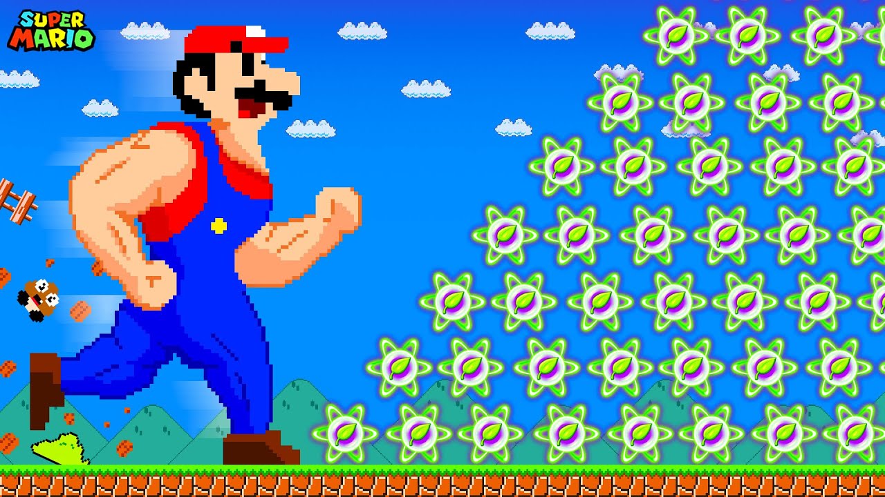 Mario Collects 9,999 Plant Food and Becomes the Strongest