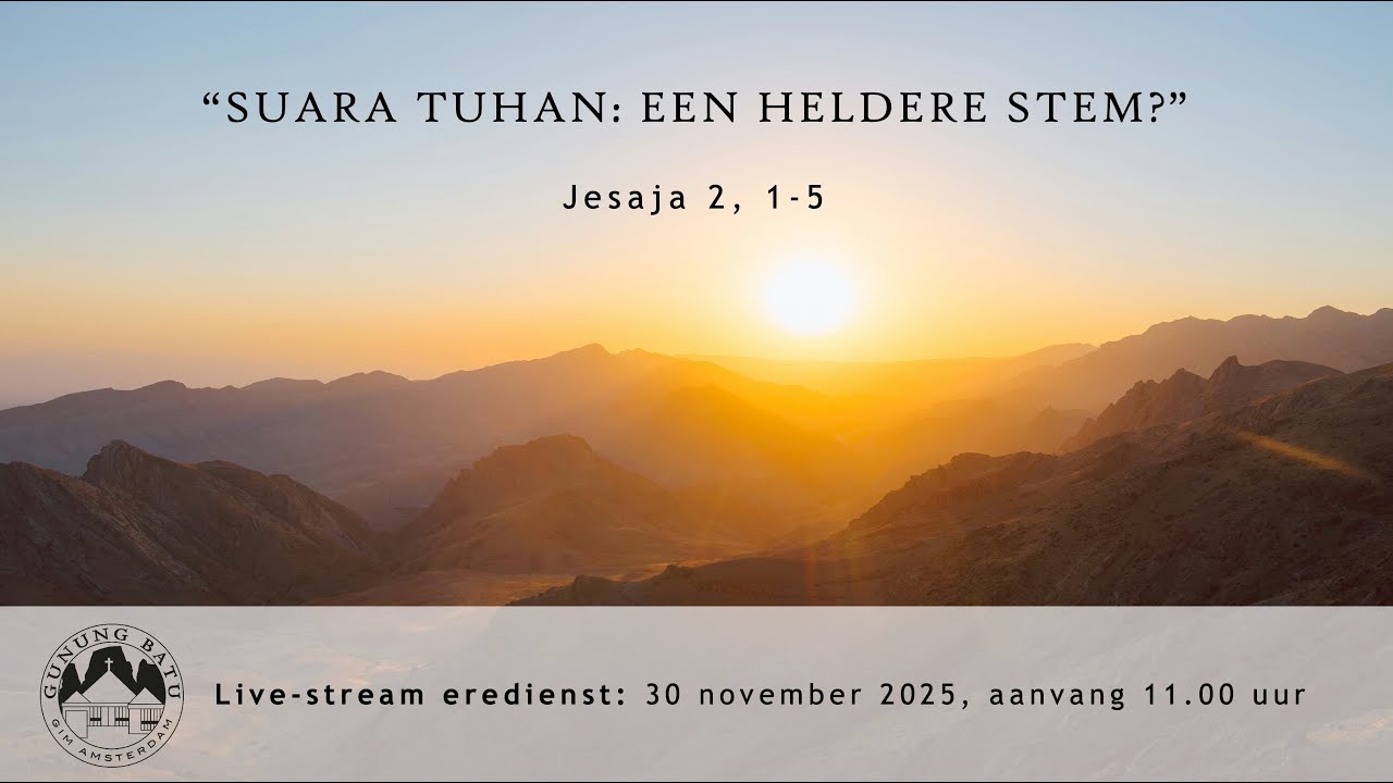 Livestream Eredienst 30 november 2025, 11:00 uur