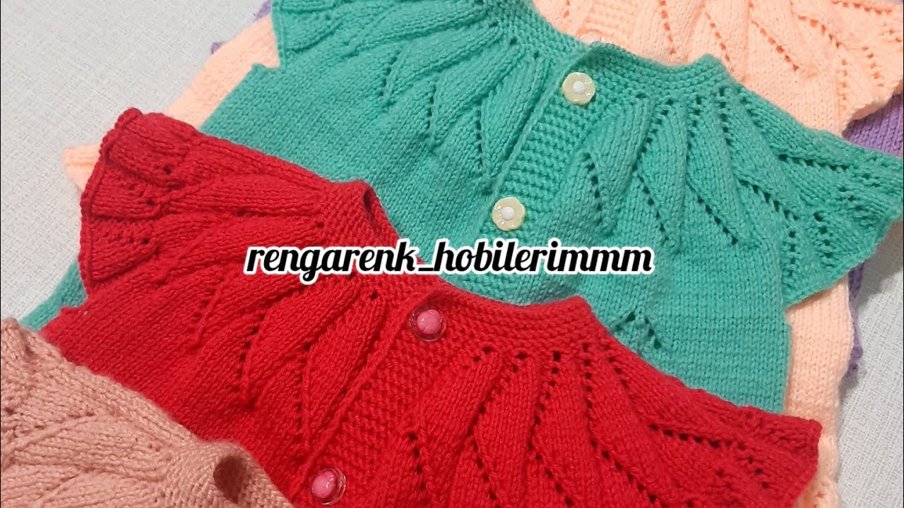 Bebek yelek modelleri, Kız bebek yelek modelleri, 1 yumaktan bebek yelegi #knitbabyvestmodels
