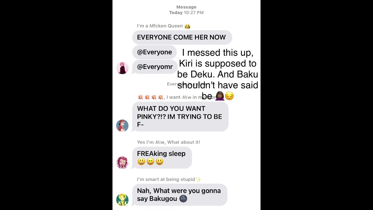 Dekusquad's TikToks?!?! || MHA Texts