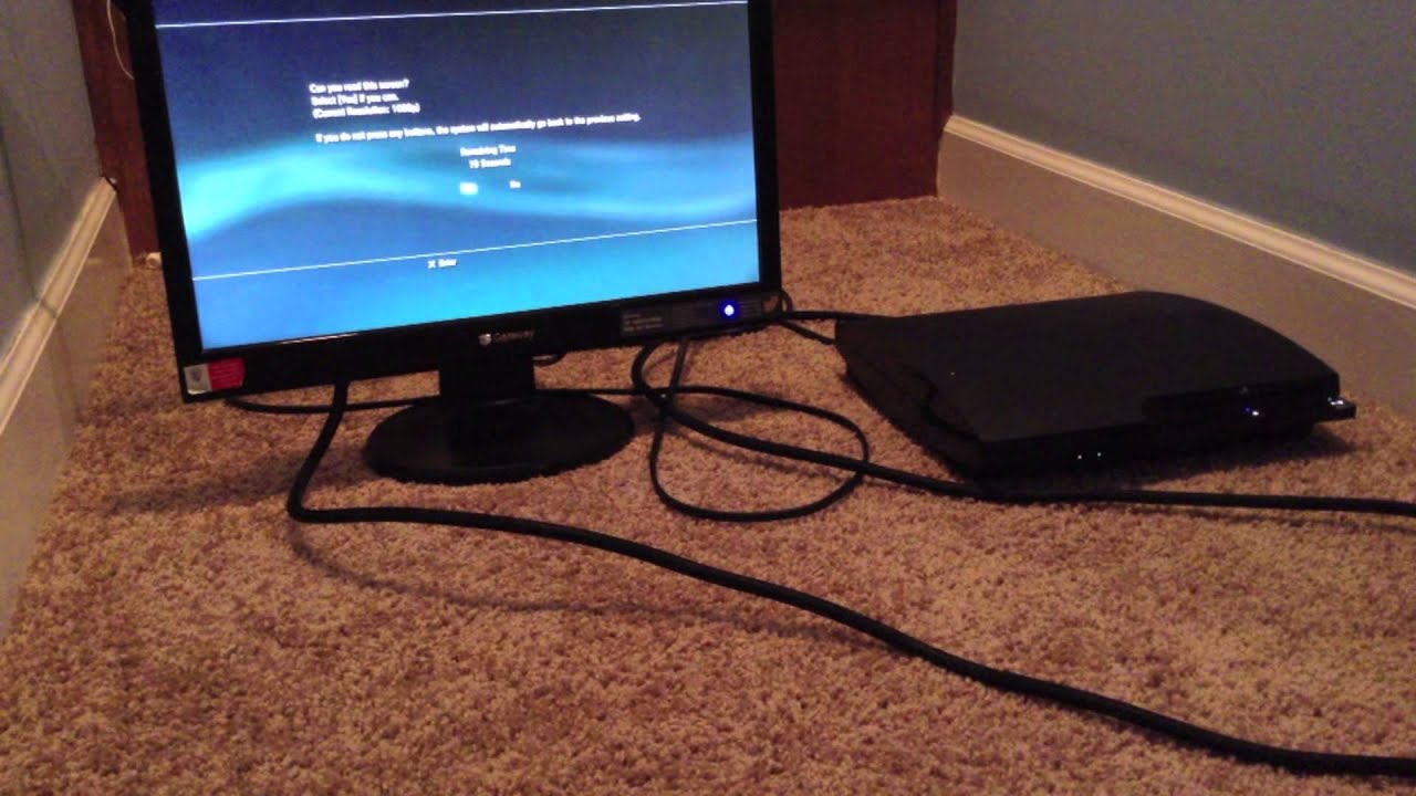 How To Connect PS3 to LCD Monitor