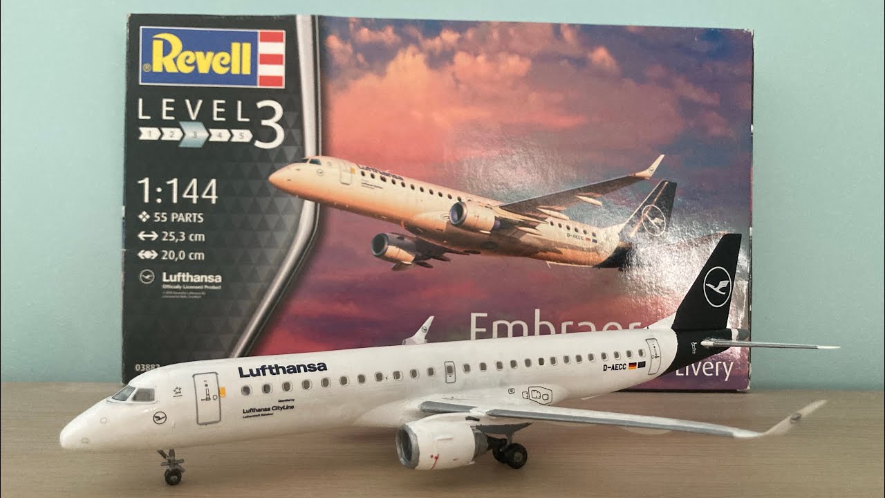 Revell Lufthansa Embraer E190 Assembly