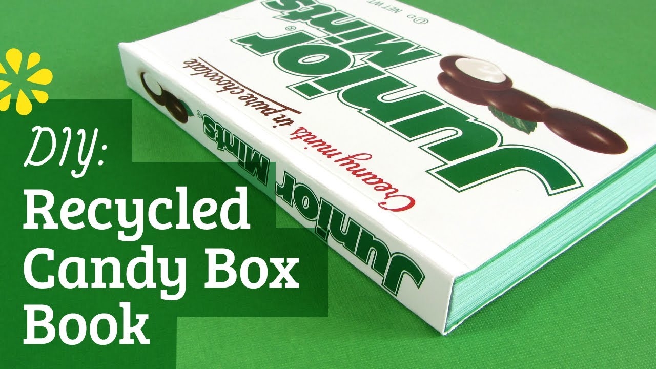 DIY Recycled Candy Box Book | Perfect Bookbinding Tutorial | Sea Lemon