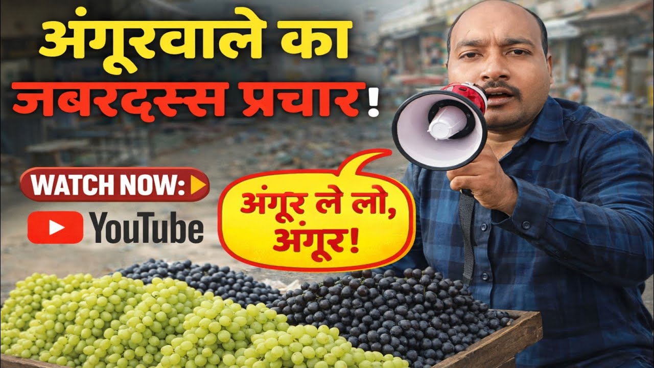 अंगूर बेचने की रिकॉर्डिंग ! बेचने की रिकॉर्डिंग प्रचार 📢 ! ठेले पर अंगूर बेचने की रिकॉर्डिंग