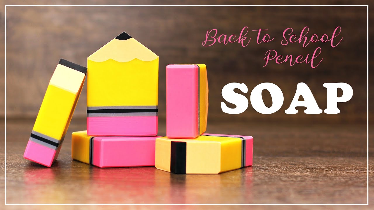 Pencil Soap Making DIY ~ Back to School ~ Teacher & Student Gift Idea ~ How to Cold Process Tutorial