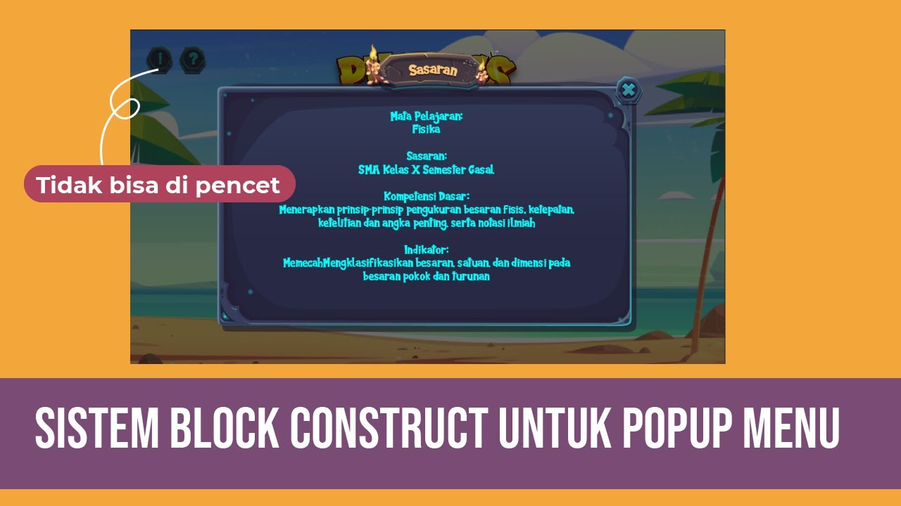 #Part7 How to Create Block System on Construct 2 for Popup menu