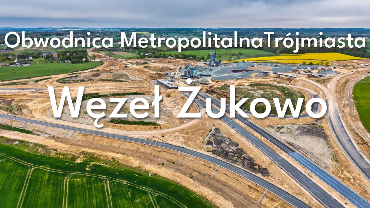 Obwodnica Metropolitalna Trójmiasta (OMT) - Węzeł Żukowo i Obwodnica Żukowa - stan na 09.05.2025