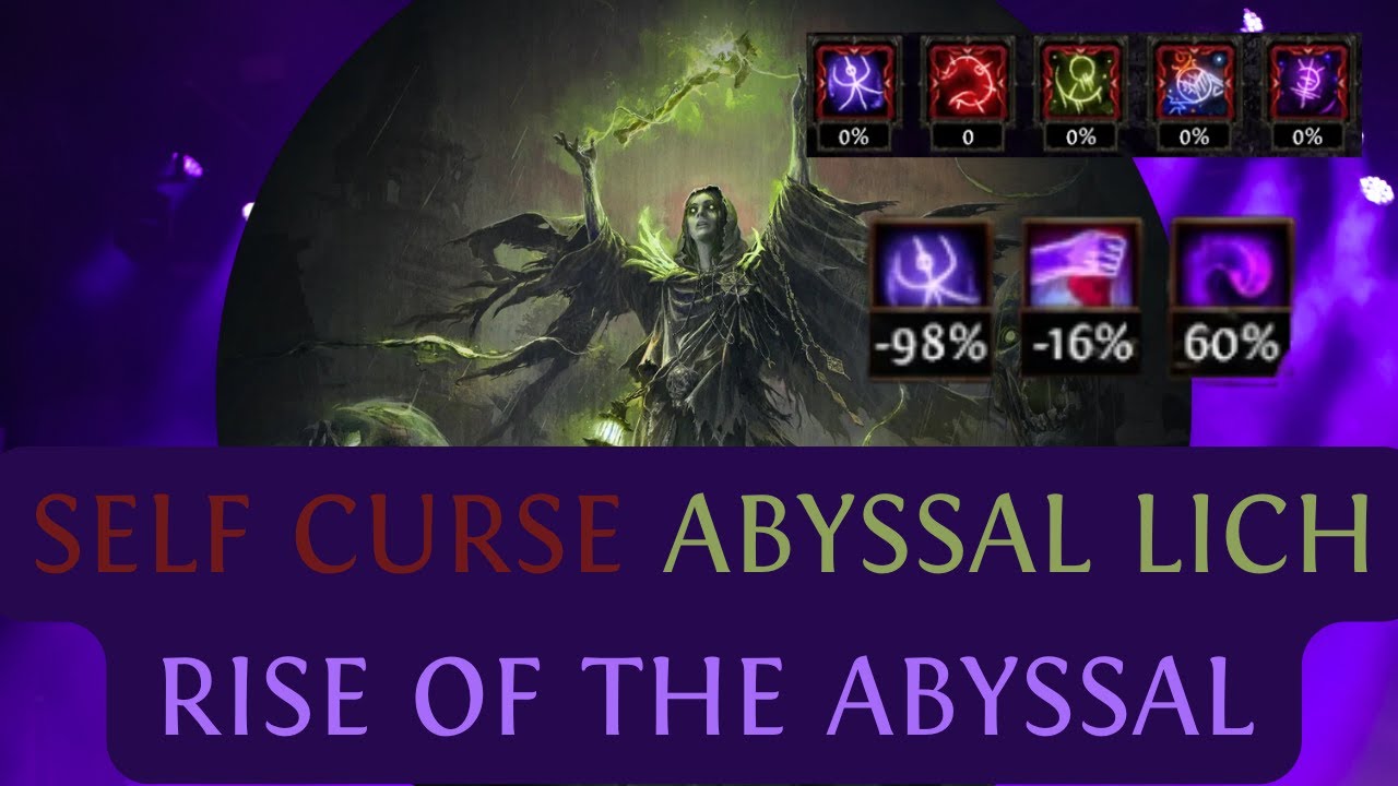 [POE 0.3] Abyssal Lich Self Curse Umbral Souls EDC Dark Effigy, Slow & Wipe Entire Screens !