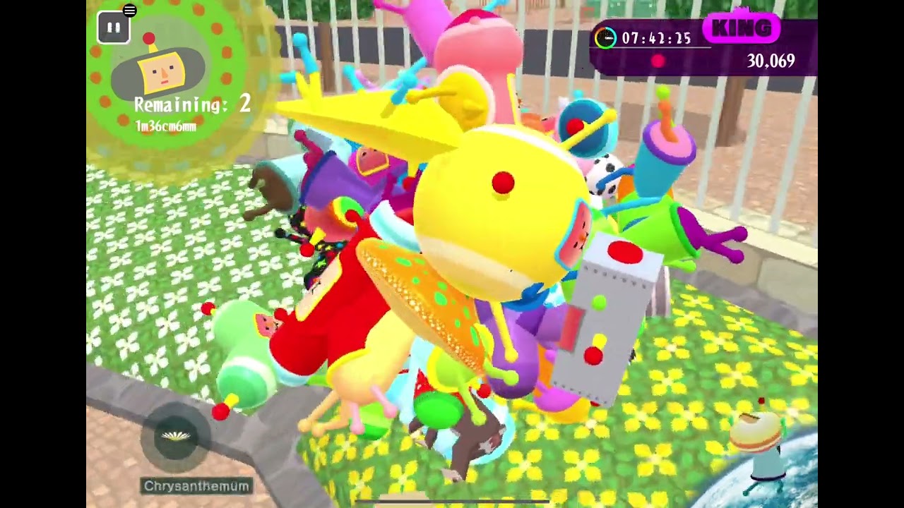 Katamari Damacy Rolling LIVE: “ACTUALLY Hiding in a Theme Park!” 1m37cm5mm