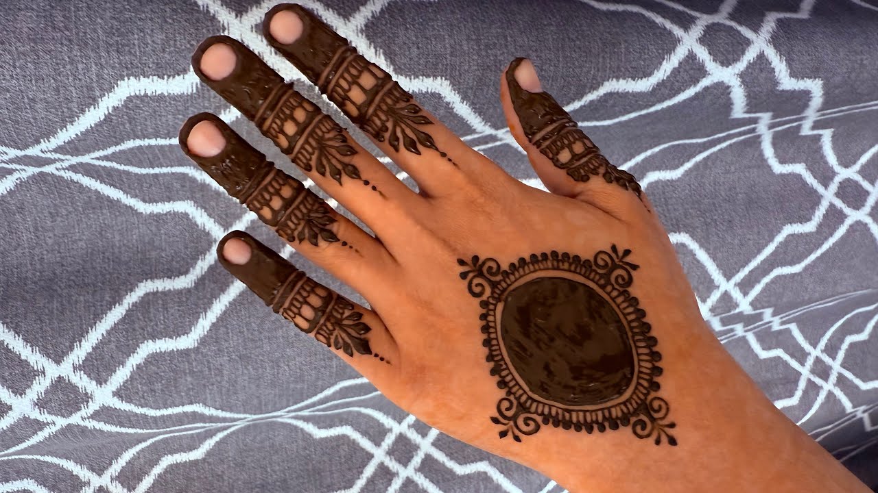 samantha's wedding mehndi design tutorial | samantha wedding henna| back hand henna#samanthawedding