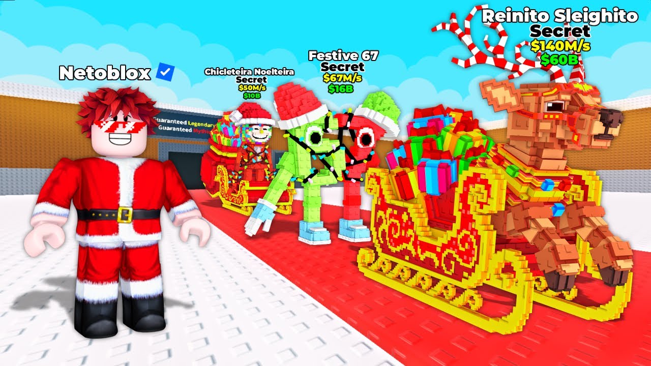 De 0$ a 100 TRILLONES SOLO Usando BRAINROTS NAVIDE&Ntilde;OS en Steal a Brainrot 
