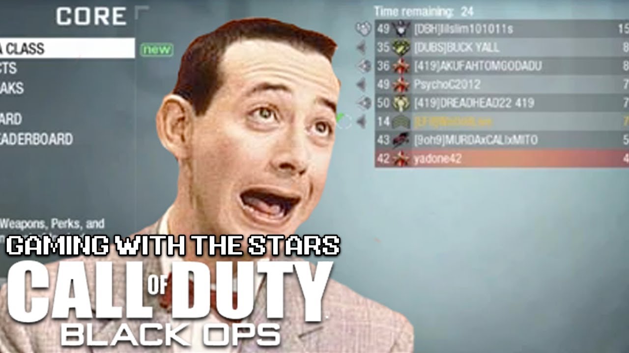 Pee-wee Herman Plays Black Ops - Soundboard Trolling in Call of Duty - Gaming with the Stars