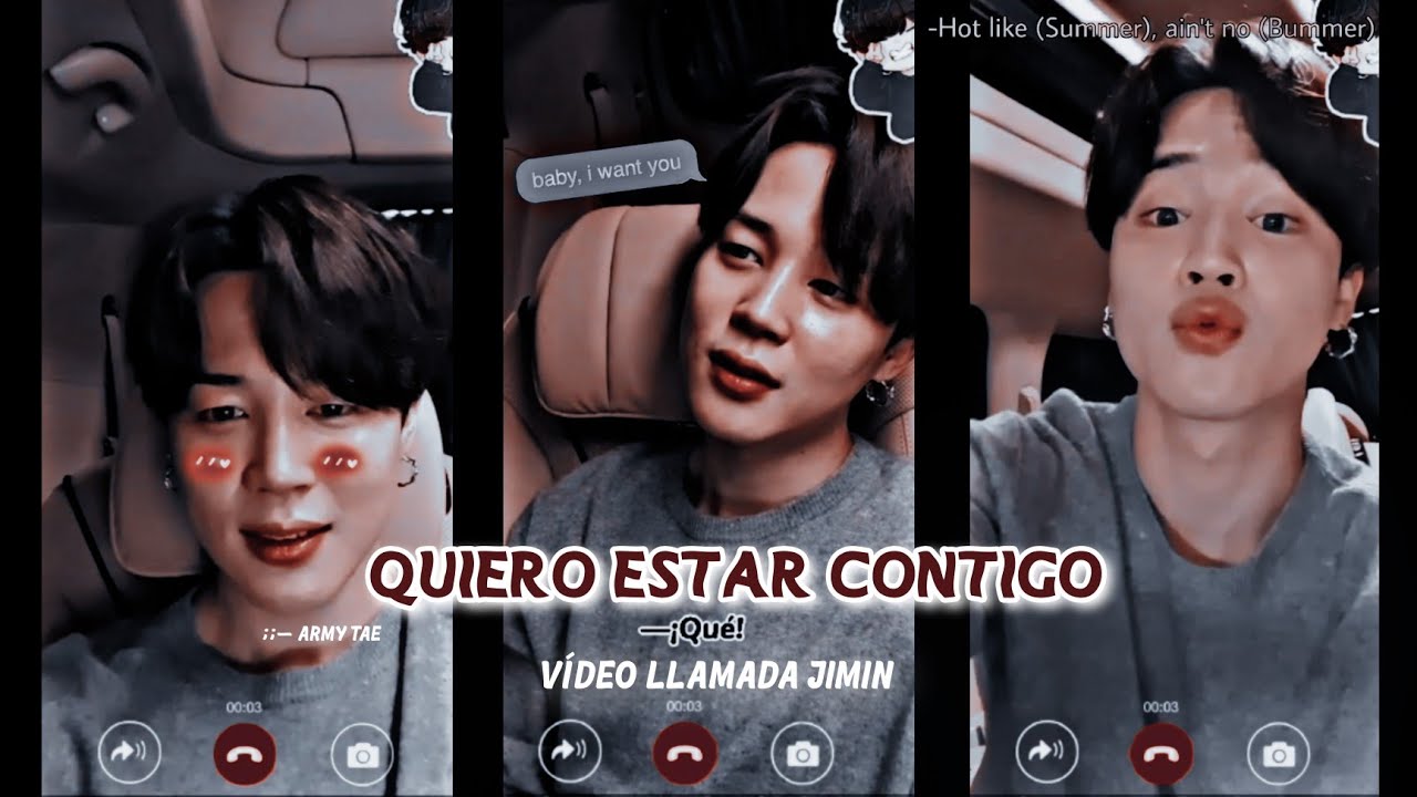 Video llamada con Jimin || ❝Quiero estar contigo❞ 🔥😈