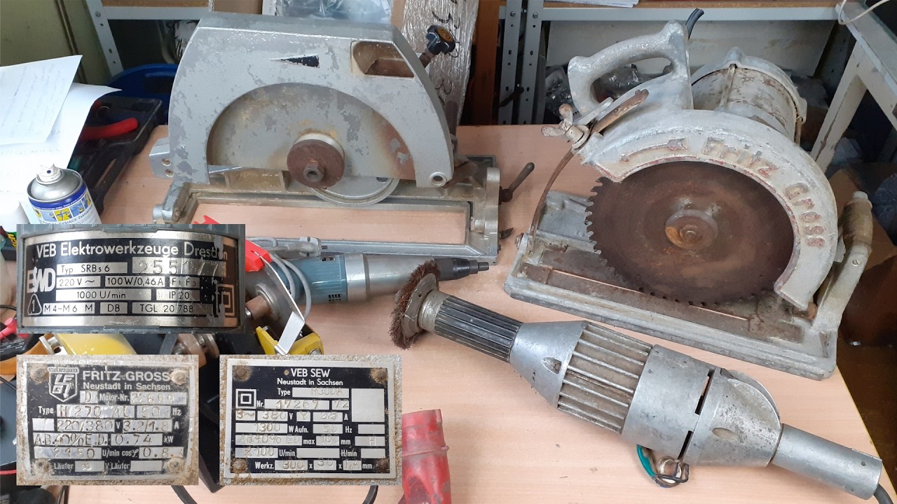 Stare narzędzia elektryczne z NRD