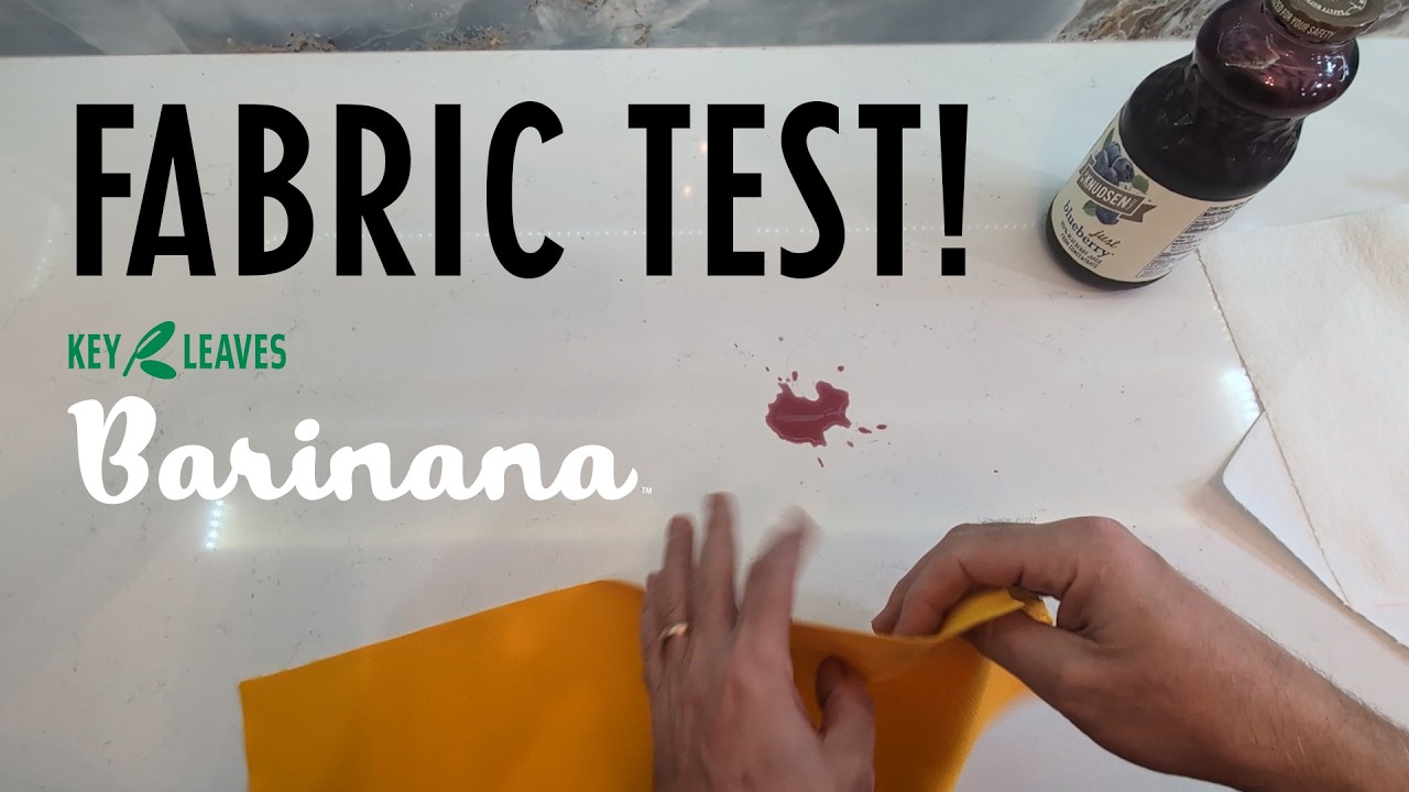 Testing the fabric of the Barinana™ baritone saxophone cleaner