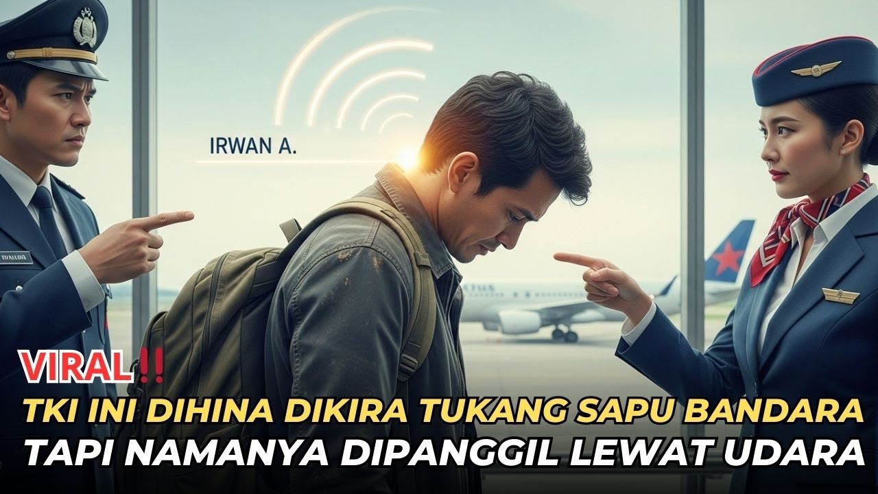 TKI Ini Dihina Dikira Tukang Sapu di Bandara… Tapi Saat Pilot Tak Sadarkan Diri, Semua Tercengang !