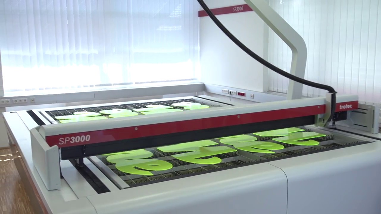 Laser Cutting Large-Format Acrylic Sign